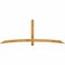 Ekena Millwork Bellingham Rough Sawn Timber Gable Bracket, Western Red Cedar, 96"W x 36"H x 2"D x 4"F, 9/12 Pitch GBW096X36X0204BEL00RWR - alternate 1